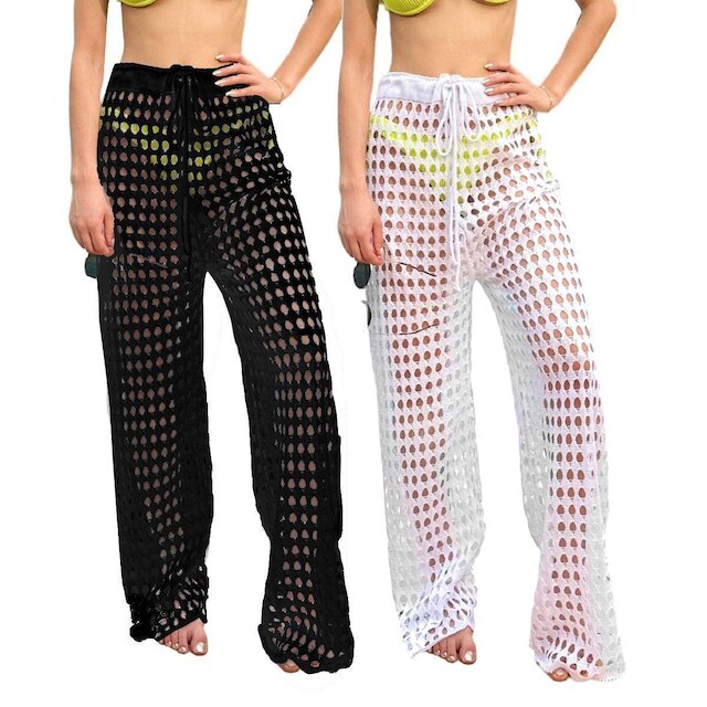 Kit 2 Calças Saída de Praia em Tricot Flare