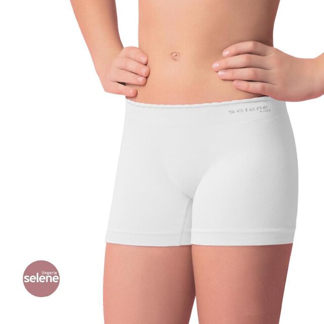 Kit 2 Calcinhas Boxer Sem Costura Infantil Selene Feminina