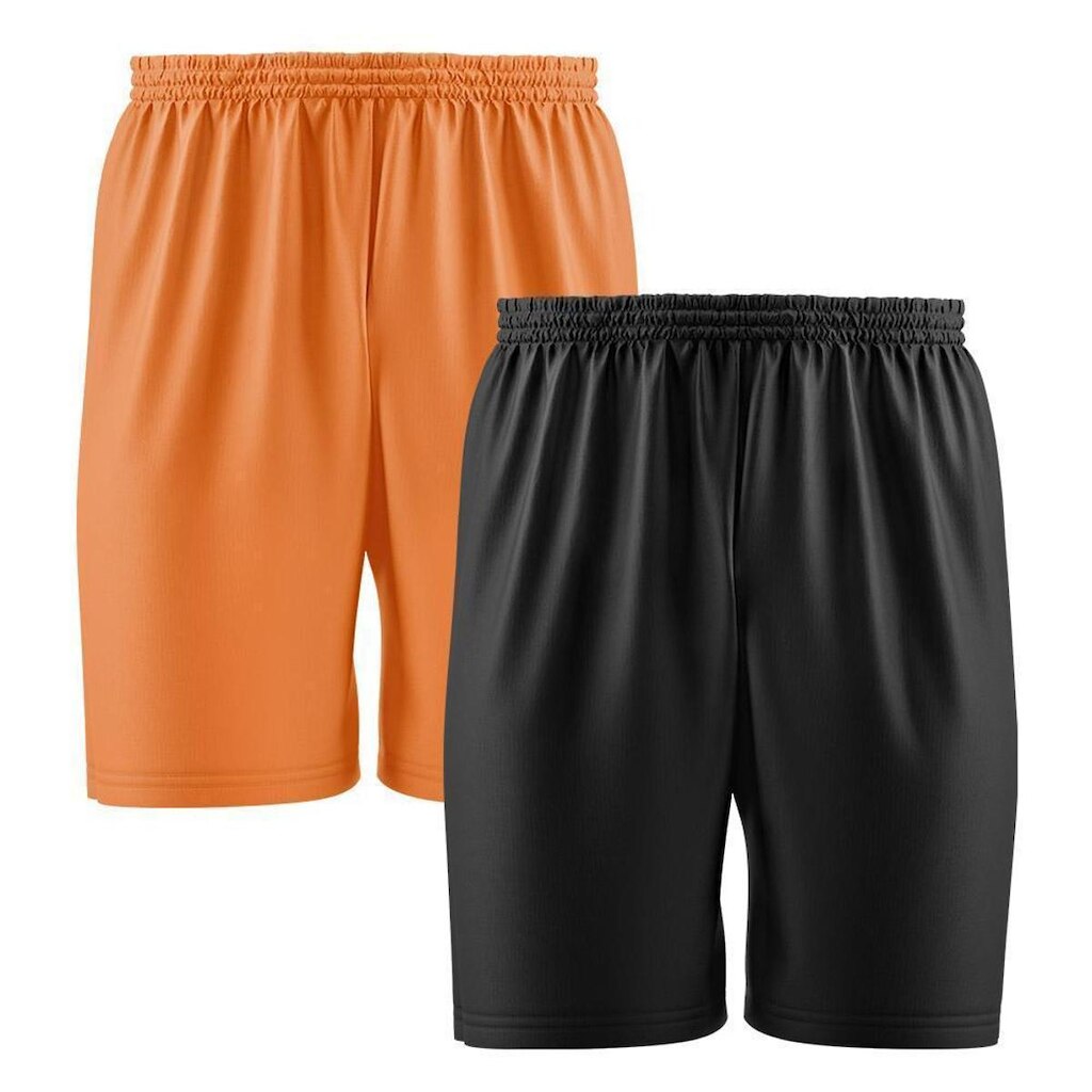 Kit 2 Calção Short Futebol Basquete Vôlei Bermuda Dry Treino Academia