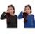 Kit 2 Camisa Infantil Térmica Uv50+ Proteção Solar Menina - Preto+Azul