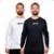 Kit 2 Camisa Manga Longa Frio Confortavel Quentinha Inverno - Branco+Preto