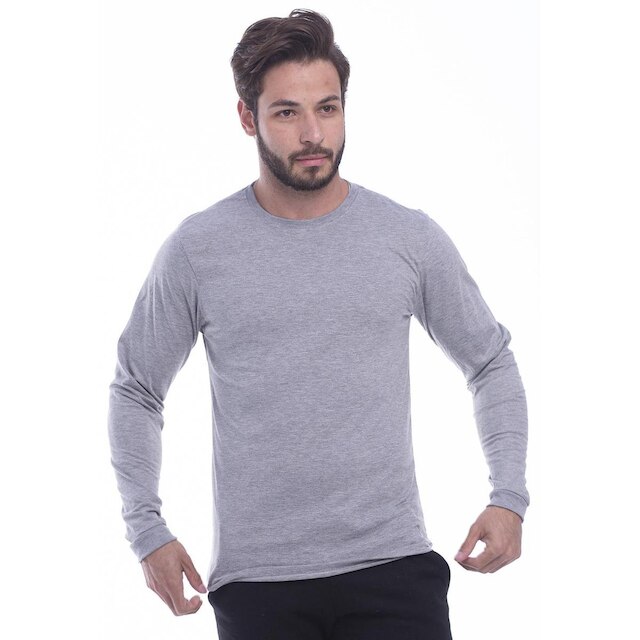 Kit 2 Camisa Manga Longa Masculina Lisa Preta e Azul