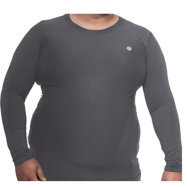 Kit 2 Camisa Masculina Térmica Plus Size Proteção Uv50 Manga Longa