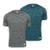 Kit 2 Camisa Térmica Masculina Proteção Solar Segunda Pele Uv - Cinza+Azul