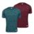 Kit 2 Camisa Térmica Masculina Proteção Solar Segunda Pele Uv - Azul+Vermelho