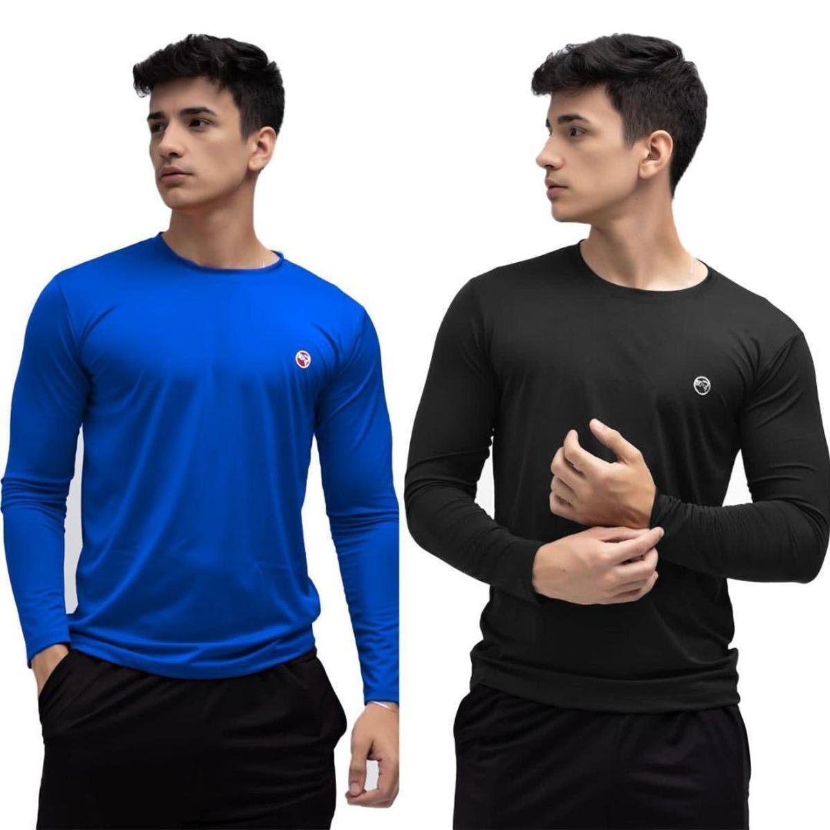Kit 2 Camisa Térmica Uv50+ Masculina Segunda Pele Proteção Solar Menor preço em Kit 2 Camisa Térmica Uv50+ Masculina Segunda Pele Proteção Solar
