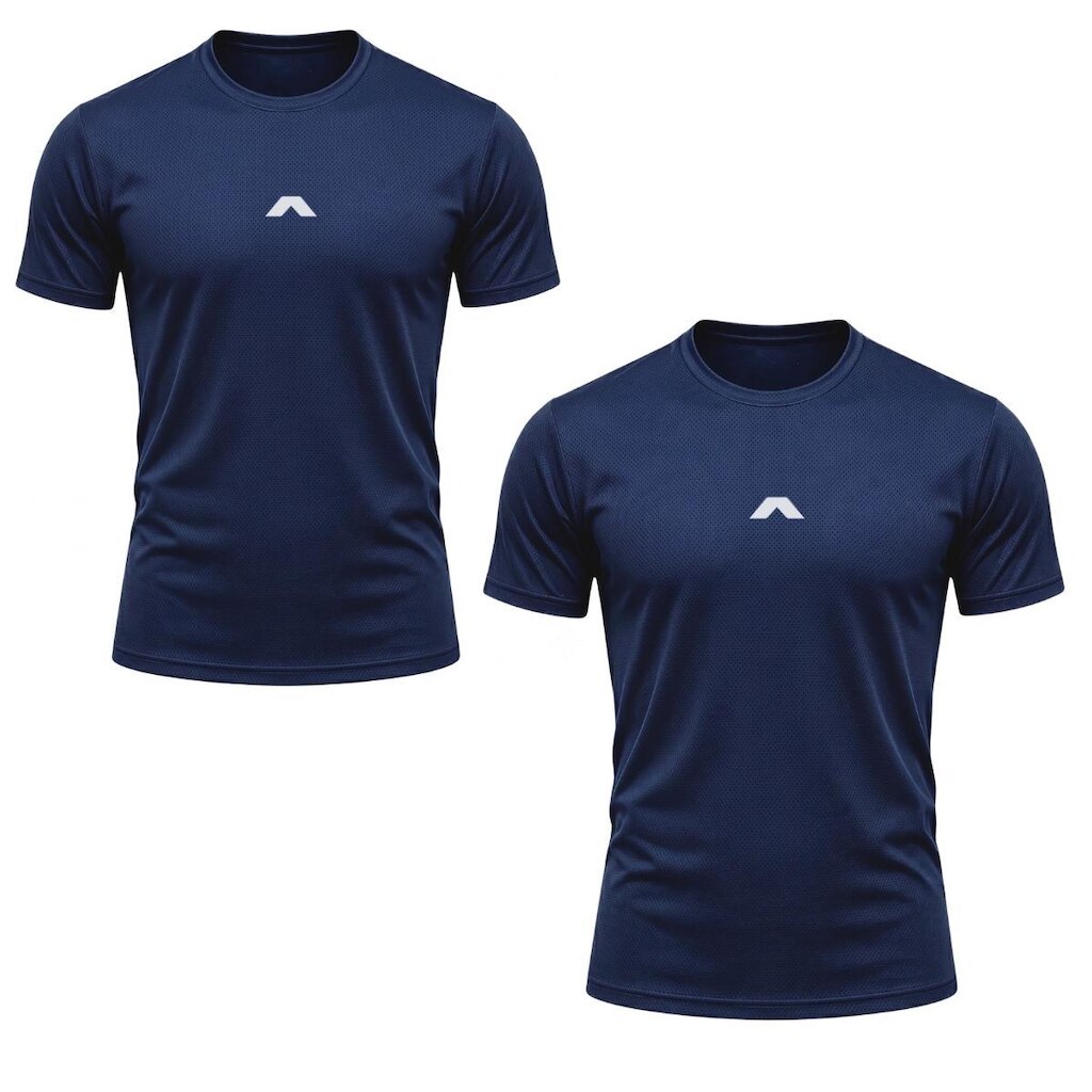 Kit 2 Camisas Dry Masculina Esportiva Dagg Leve Respirável para Treino e Academia