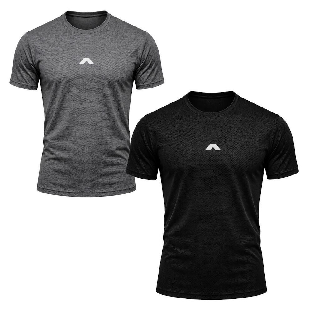 Kit 2 Camisas Dry Masculina Esportiva Dagg Leve Respirável para Treino e Academia
