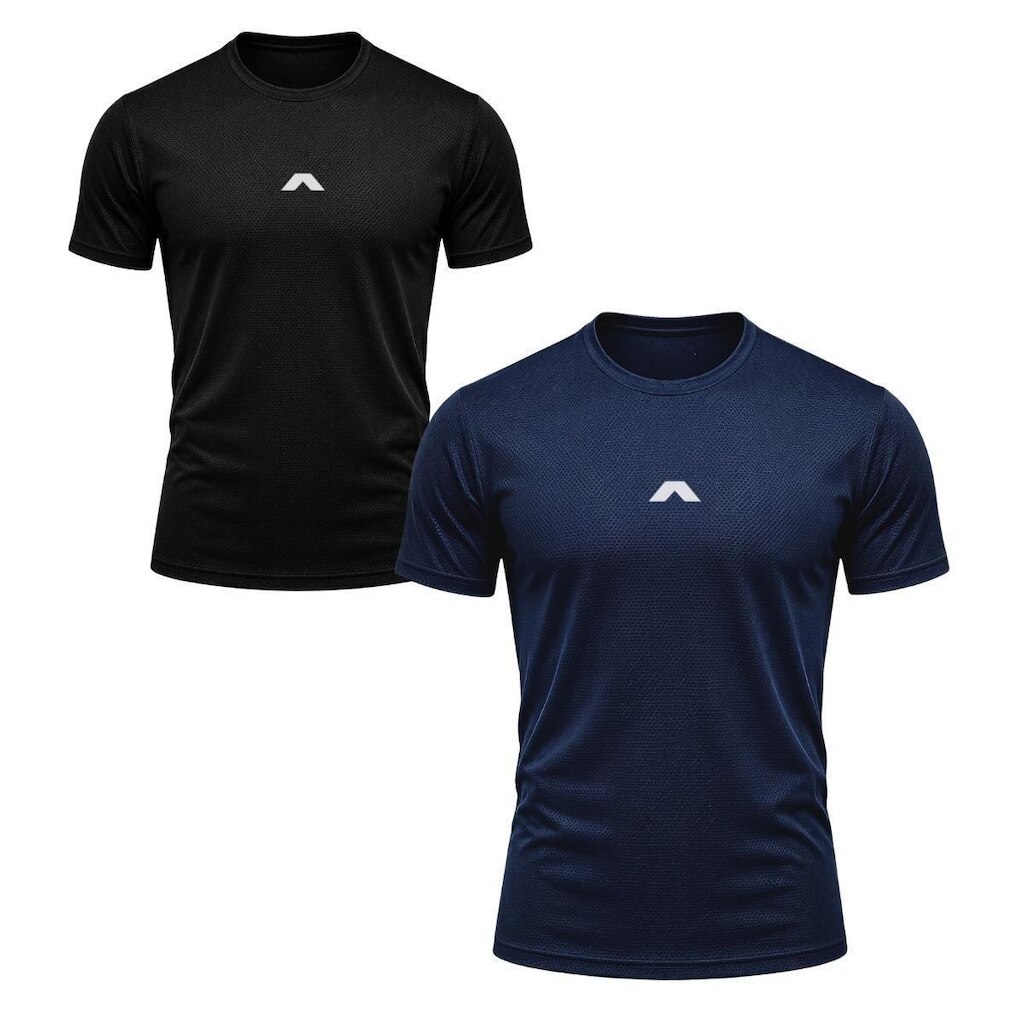 Kit 2 Camisas Dry Masculina Esportiva Dagg Leve Respirável para Treino e Academia