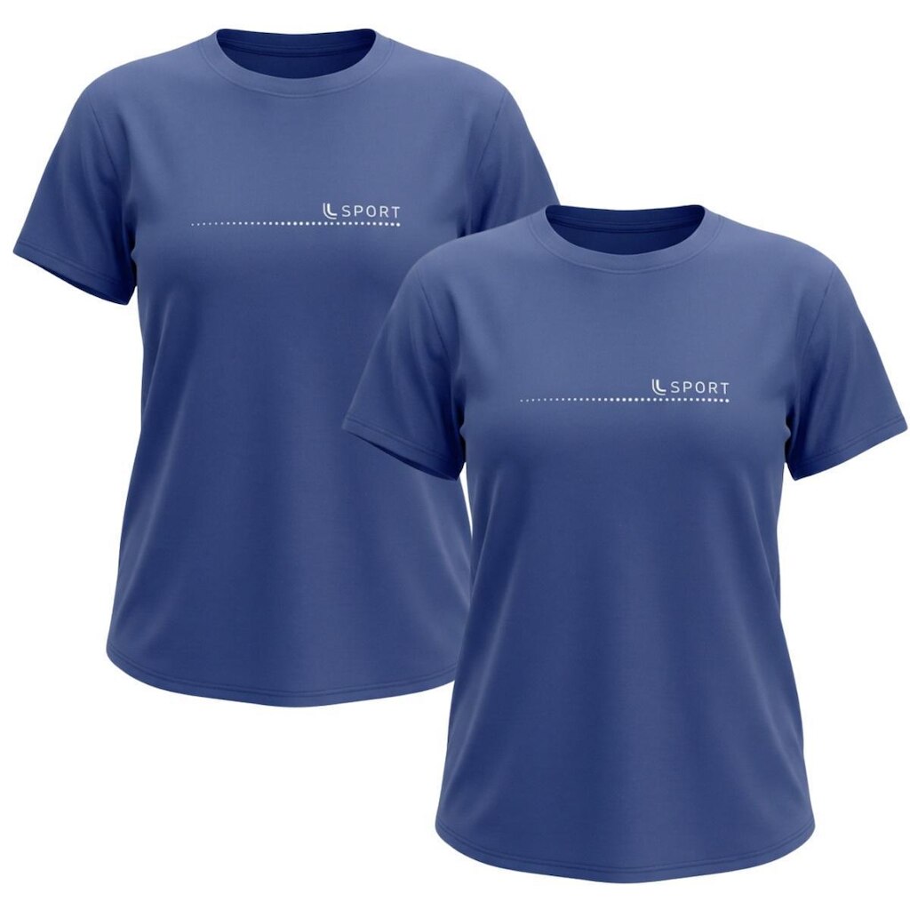 Kit 2 Camisas Feminina Lupo Dry Tech Fitness