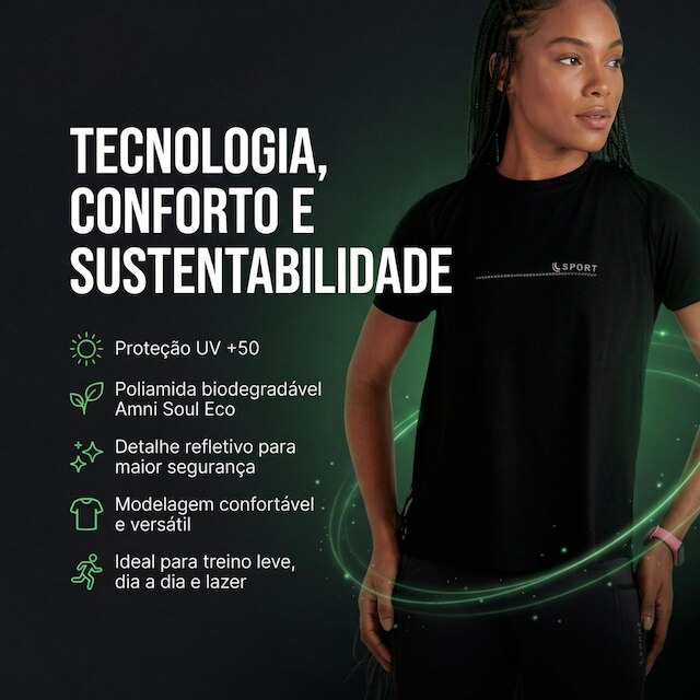 Kit 2 Camisas Feminina Lupo Dry Tech Fitness