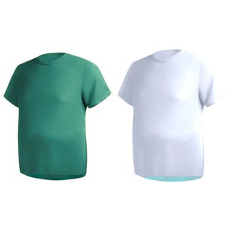 Kit 2 Camisas Masculina Manga Curta Plus Size Malha Fria cor:;Tamanho:G1
