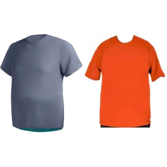 Kit 2 Camisas Masculina Manga Curta Plus Size Malha Fria cor:;Tamanho:G2