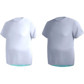 Kit 2 Camisas Masculina Manga Curta Plus Size Malha Fria cor:;Tamanho:G4