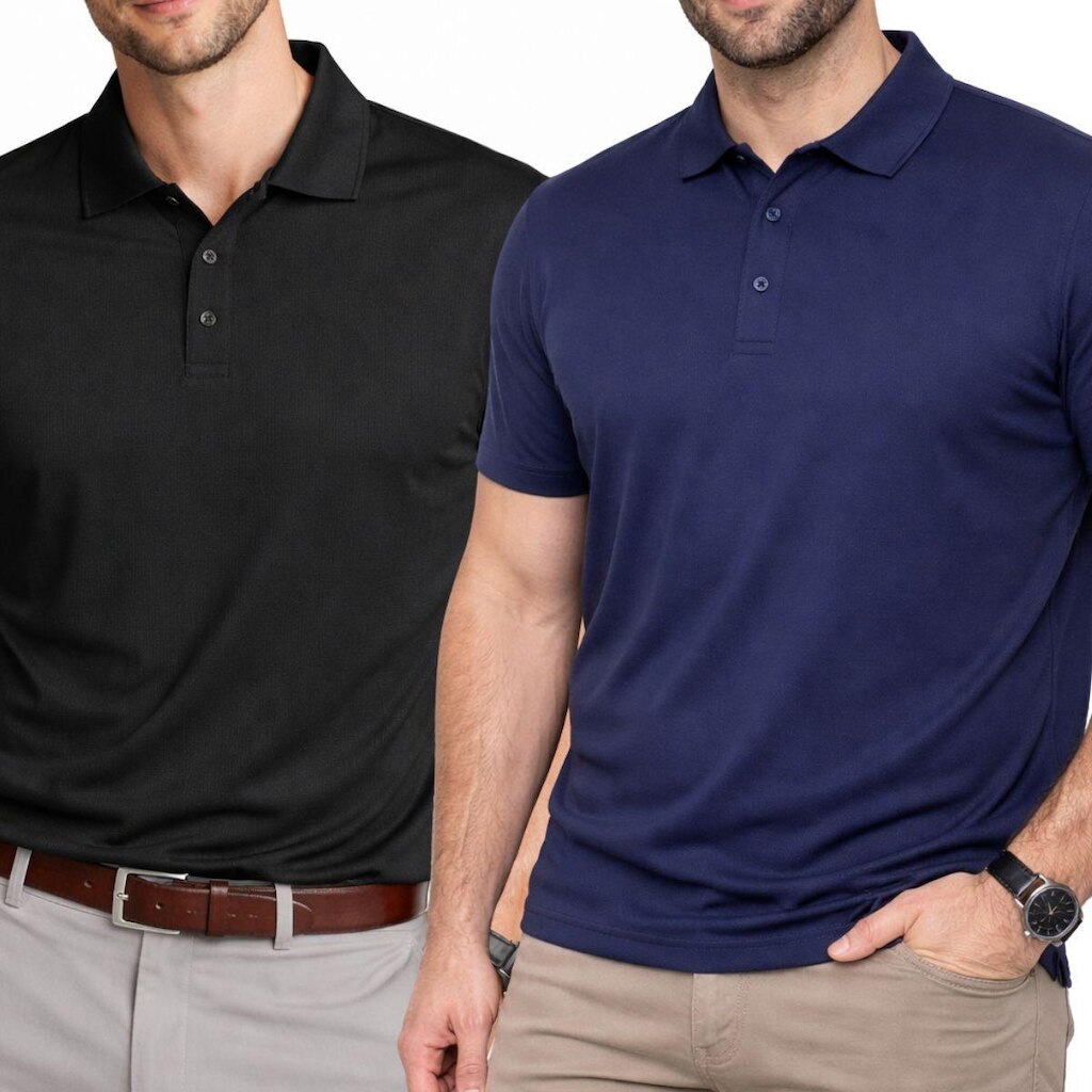 Kit 2 Camisas Polo  Poliamida Premium