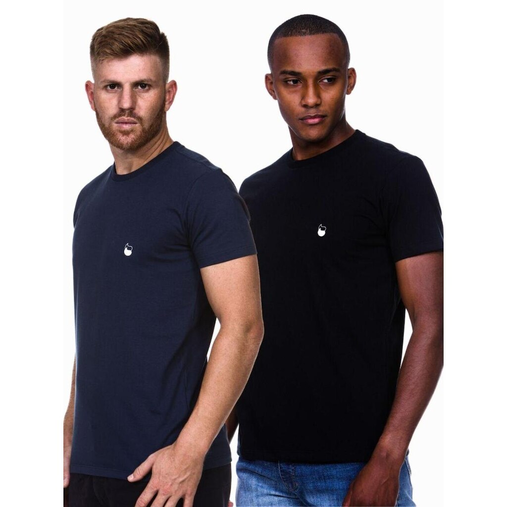 Kit 2 Camiseta Camisa Masculina Algodão