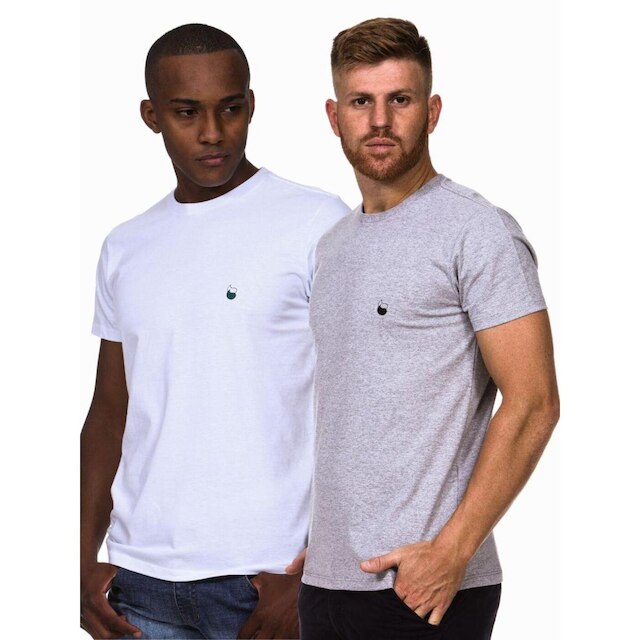 Kit 2 Camiseta Camisa Masculina Algodão