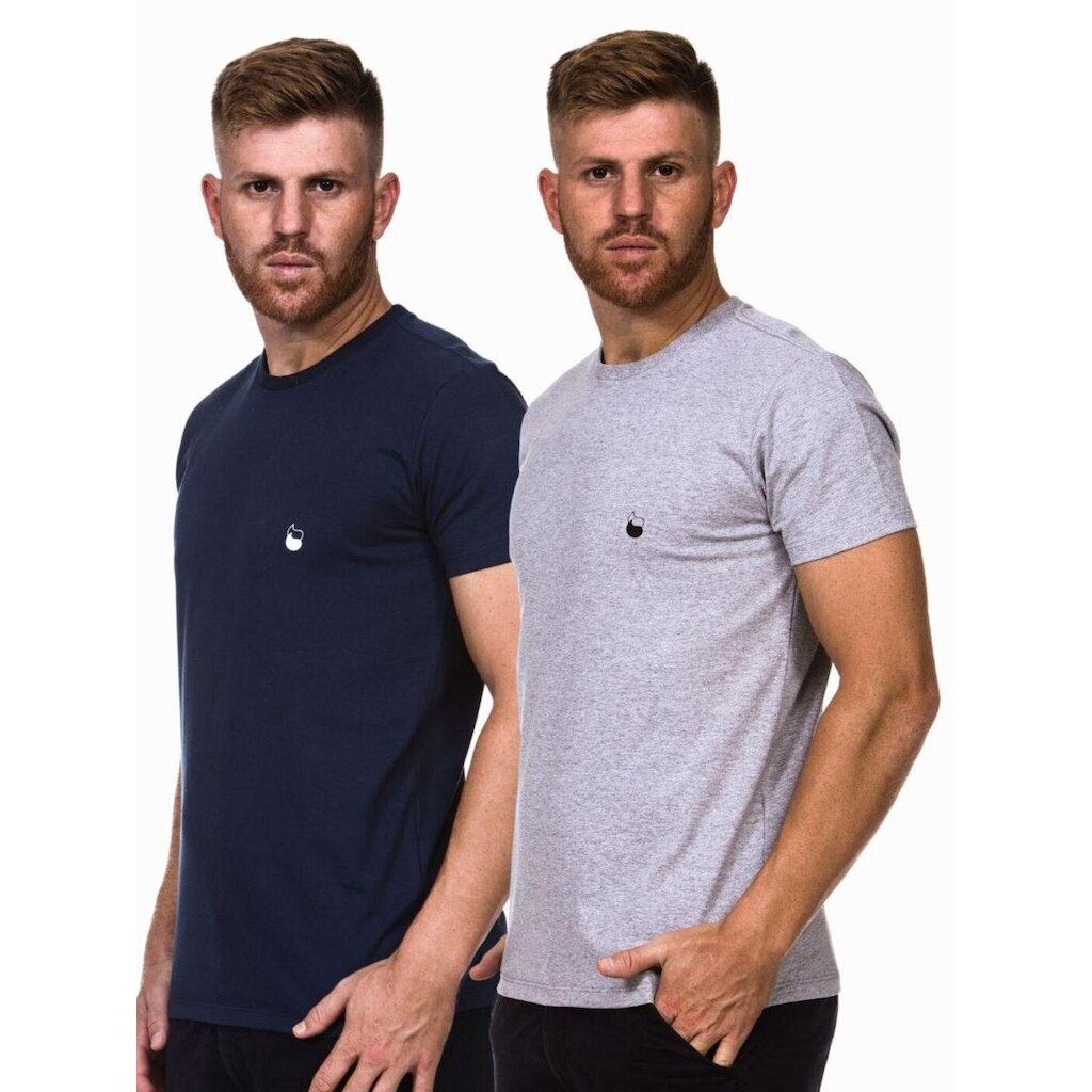 Kit 2 Camiseta Camisa Masculina Algodão