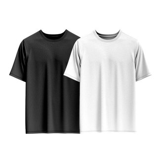 Kit 2 Camiseta Lisa Masculina Camisa Basica 100% Algodão