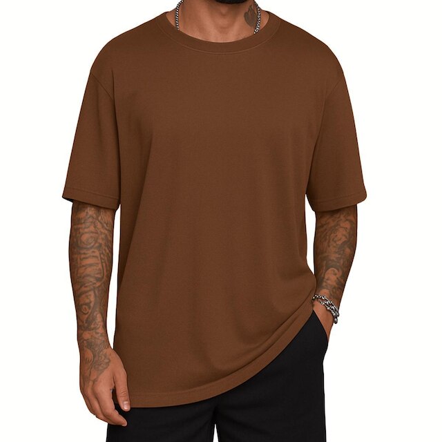 Kit 2 Camiseta Oversized Streetwear Algodão Academia Treino Casual