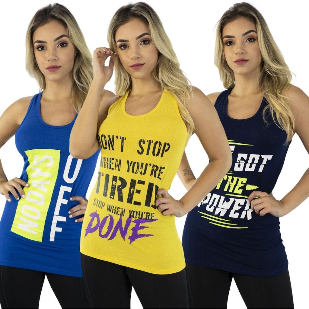KIT 2 Camiseta Sobre Legging Bella Fiore Regata Silk Roupa Para Academia Treino Moda Fitness