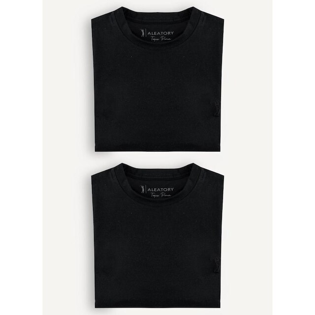 Kit 2 Camisetas Aleatory Lisa Pima Masculina