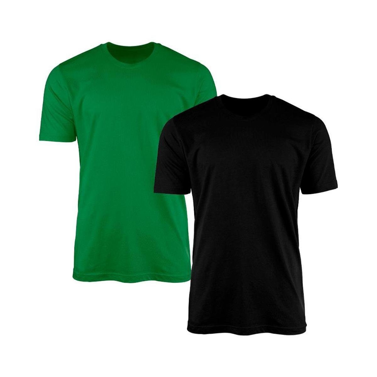 Kit 2 Camisetas AMGK Masculina Lisa Básica 100% Algodão Menor preço em Kit 2 Camisetas AMGK Masculina Lisa Básica 100% Algodão