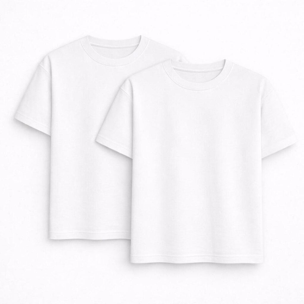 Kit 2 Camisetas Básicas Masculina Algodão Lisa Camisa Premium Original
