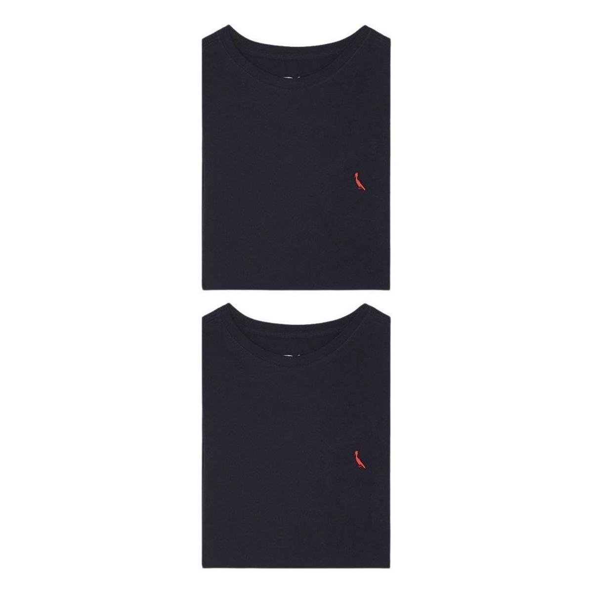 Kit 2 Camisetas Brasa Preta Pica Pau Bordado Reserva Menor preço em Kit 2 Camisetas Brasa Preta Pica Pau Bordado Reserva