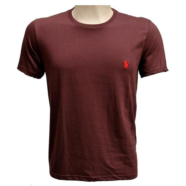 Kit 2 Camisetas Casual Masculina Algodão Bordada Conforto
