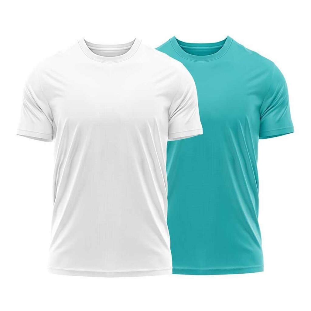 Kit 2 Camisetas Dry Uv Masculina Blusa Camisa Fitness Academia Basica Lisa