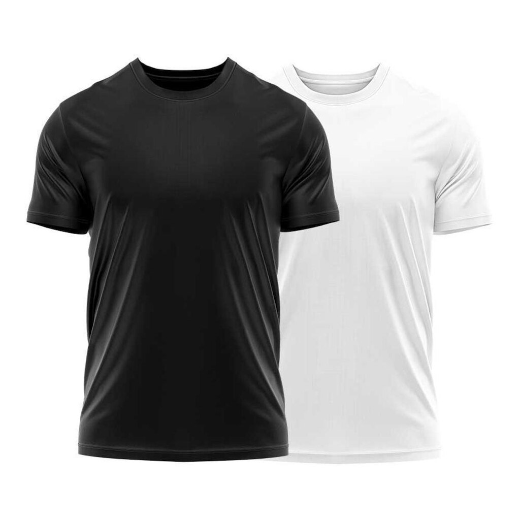 Kit 2 Camisetas Dry Uv Masculina Blusa Camisa Fitness Academia Basica Lisa