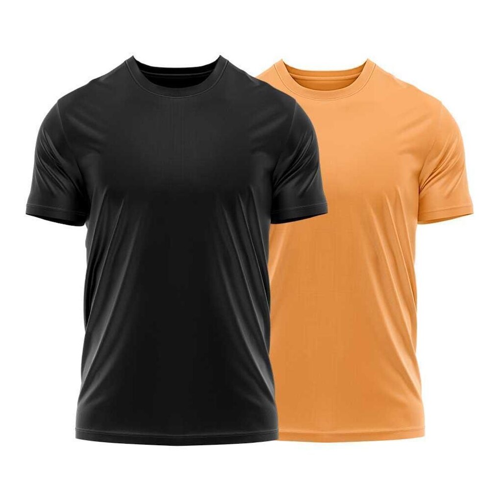 Kit 2 Camisetas Dry Uv Masculina Blusa Camisa Fitness Academia Basica Lisa