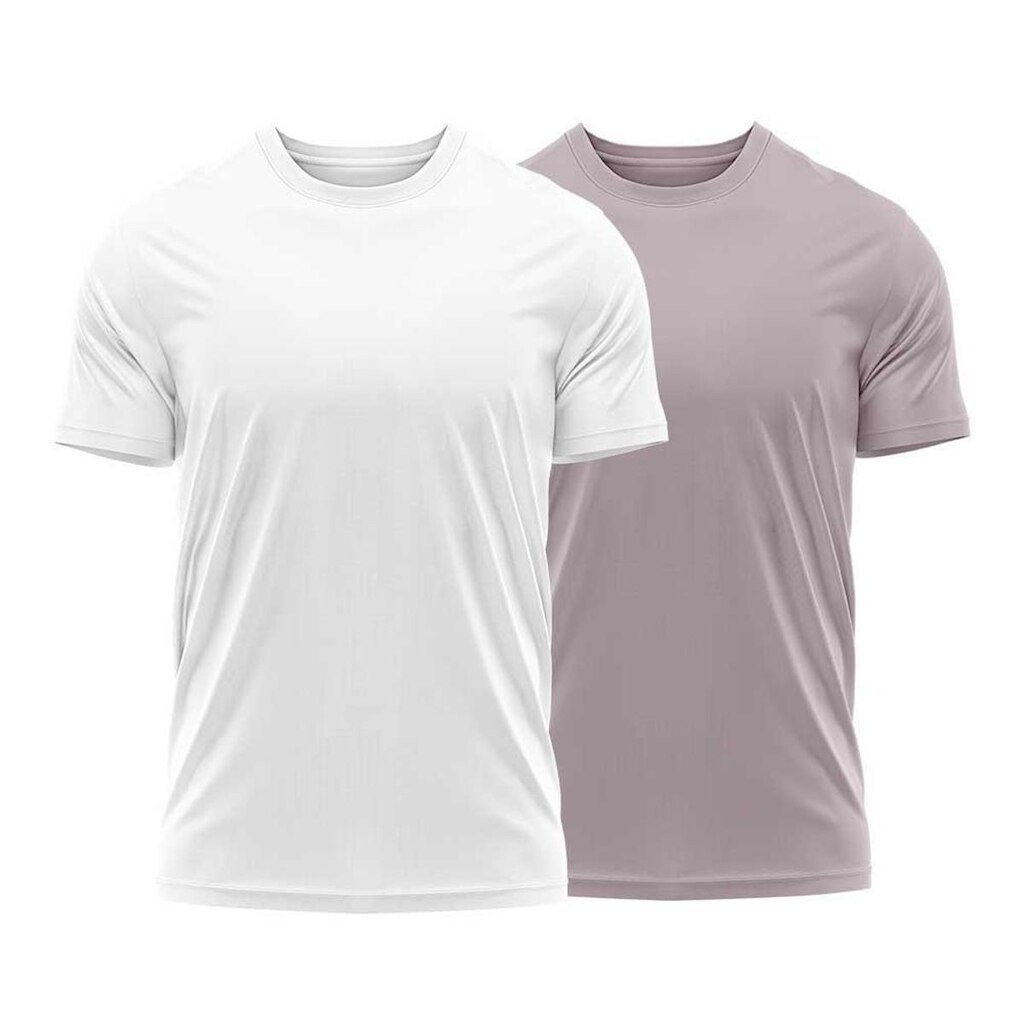 Kit 2 Camisetas Dry Uv Masculina Blusa Camisa Fitness Academia Basica Lisa