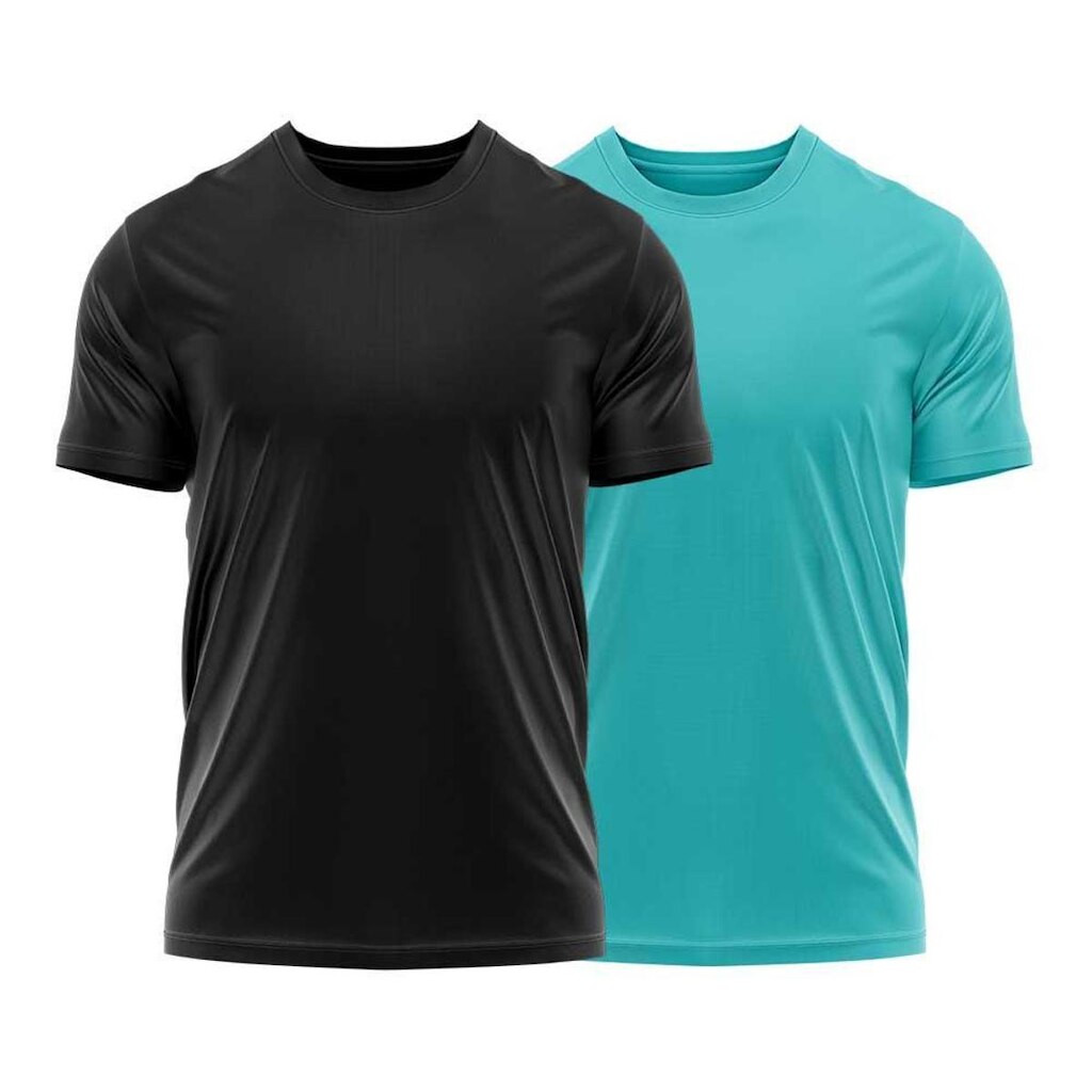 Kit 2 Camisetas Dry Uv Masculina Blusa Camisa Fitness Academia Basica Lisa