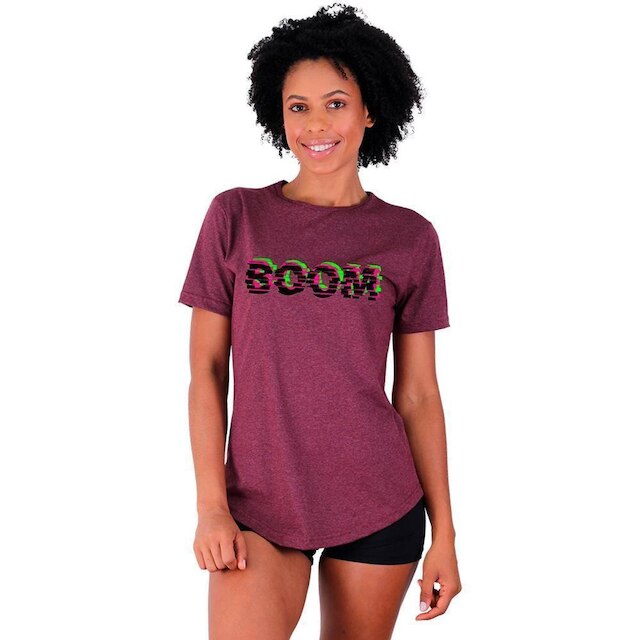 Kit 2 Camisetas Longline Feminina MXD Conceito Slim Diversas Estampas