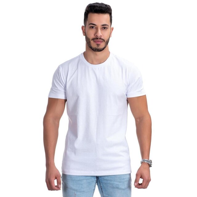 Kit 2 Camisetas Manga Curta Masculina Moda Básica Premium