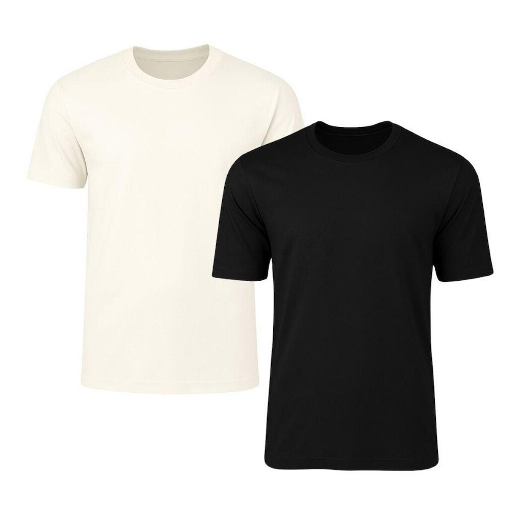 Kit 2 Camisetas Masculina Lisa Básica 100% Algodão Casual Dia a Dia Confortável Combina com Tudo