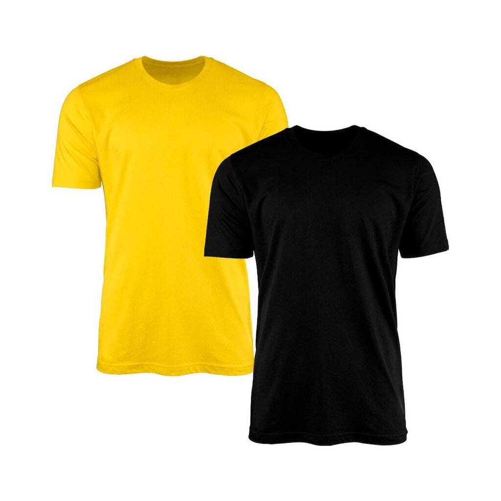 Kit 2 Camisetas Masculina Lisa Básica 100% Algodão Casual Dia a Dia Confortável Combina com Tudo