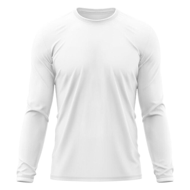 Kit 2 Camisetas Masculinas Manga Longa Segunda Pele Proteção Solar UV Térmica Dry Praia Academia