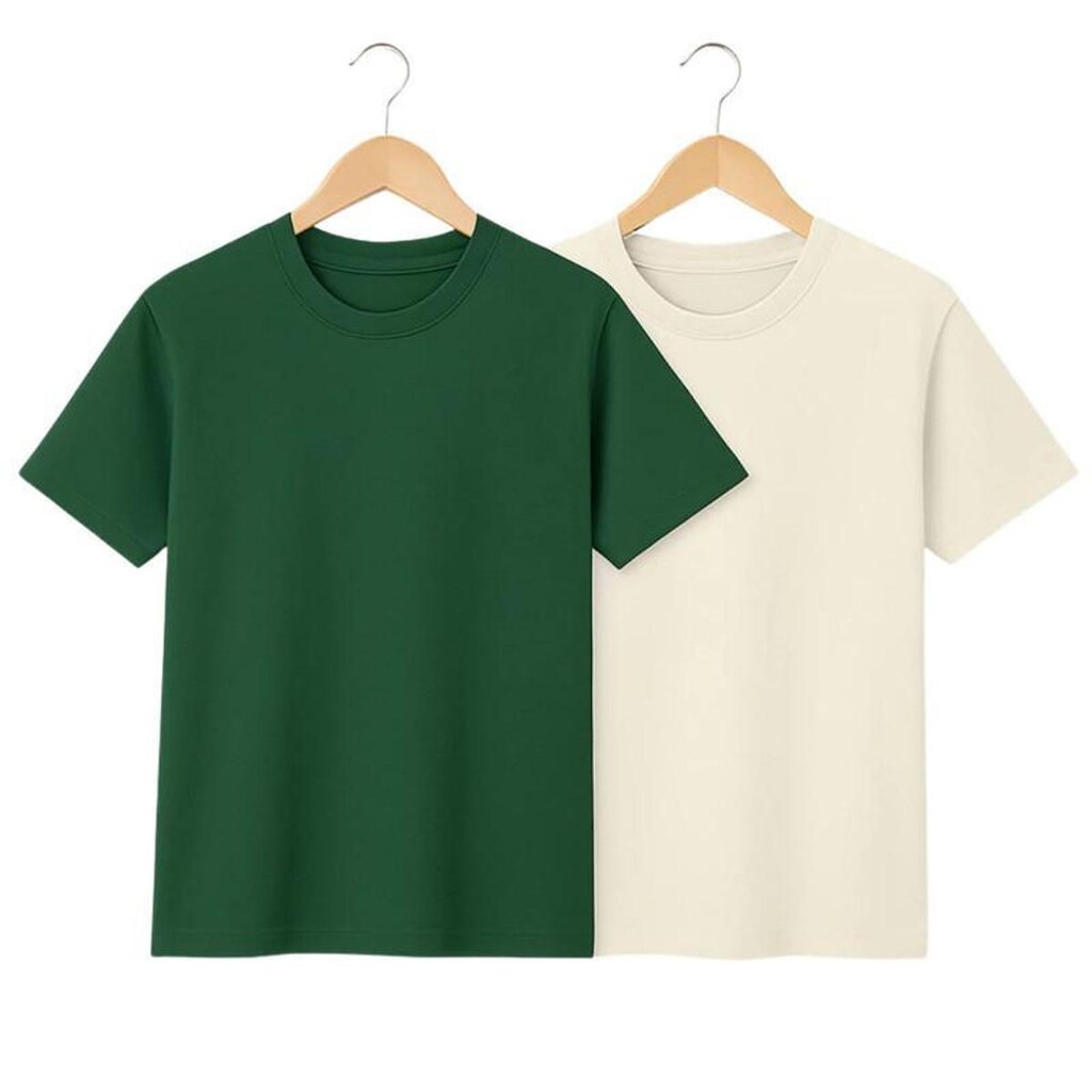 Kit 2 Camisetas Nuvvo Lisas Algodão Peruano  Dia a Dia