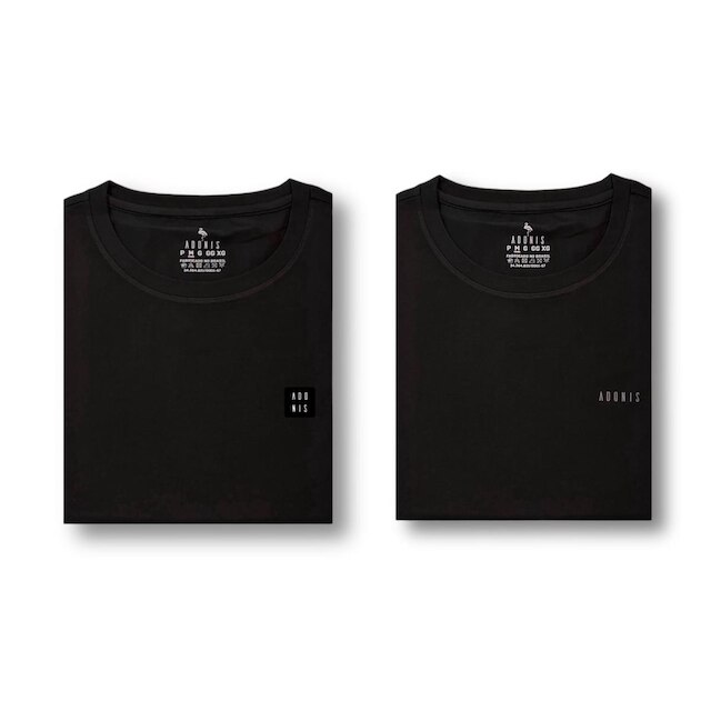 Kit 2 Camisetas Pima Black 40.1