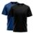 Kit 2 Camisetas Respirável Dry Sandrini Masculina - Azul+Preto