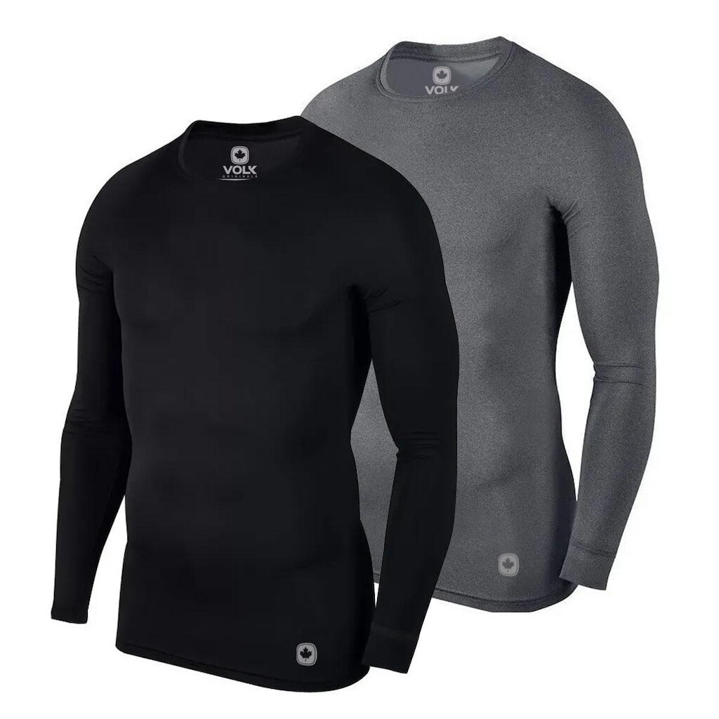 Kit 2 Camisetas Térmicas Masculina Segunda Pele Proteção Sol Camisa Uv50+