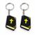 Kit 2 Chaveiro NFC Cristão Evangélico Mensagens Presente Religioso Ouça Onde Quiser - Preto