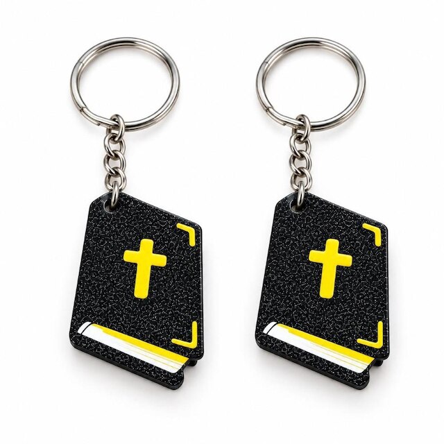 Kit 2 Chaveiro NFC Cristão Evangélico Mensagens Presente Religioso Ouça Onde Quiser