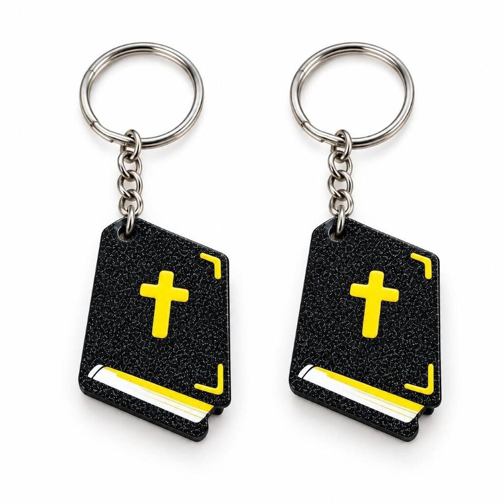 Kit 2 Chaveiro NFC Cristão Evangélico Mensagens Presente Religioso Ouça Onde Quiser