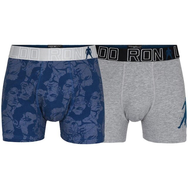 Kit 2 Cuecas Boxer Infantil CR7 Cotton Stretch