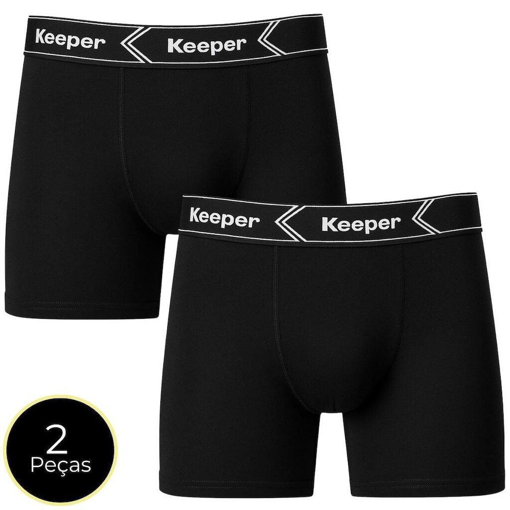 Kit 2 Cuecas Boxer Keeper Microfibra