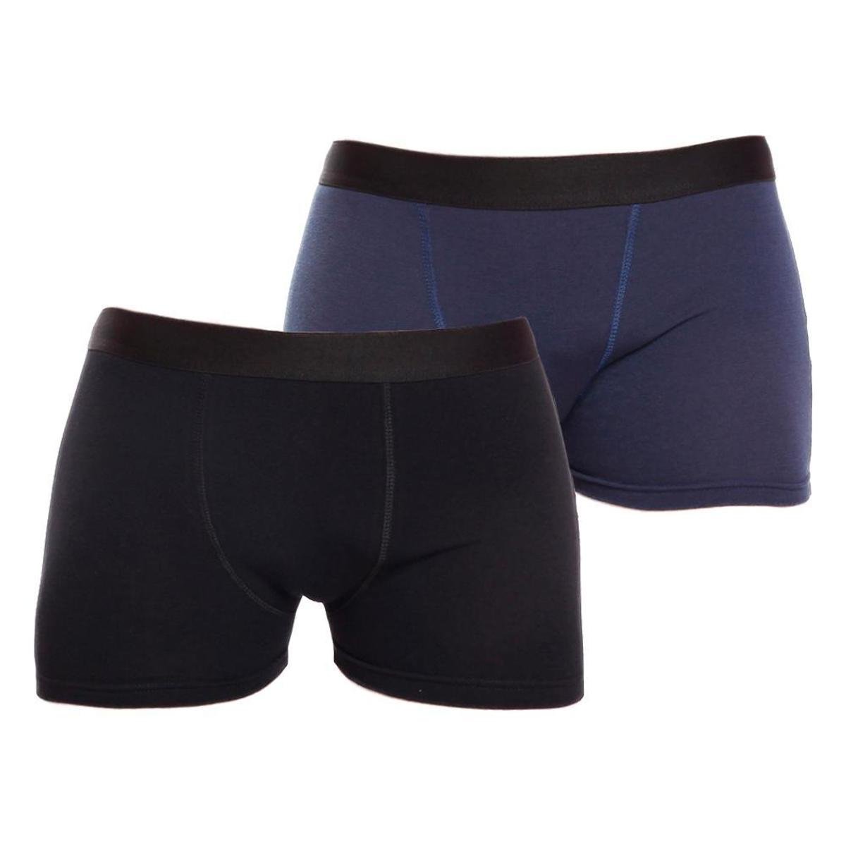 Kit 2 Cuecas Boxer Lisa Cotton Algodão Box Premium Menor preço em Kit 2 Cuecas Boxer Lisa Cotton Algodão Box Premium